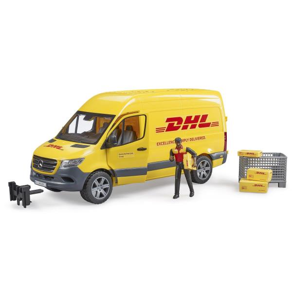 Автомодель Bruder Автомобіль MB Sprinter кур'єр DHL з фігуркою 1:16 (02671) Автомодель Bruder Автомобіль MB Sprinter кур'єр DHL з фігуркою 1:16 (02671)