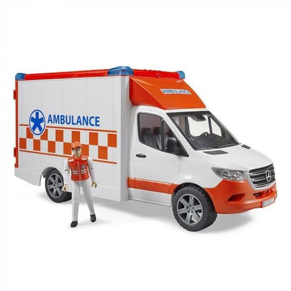 Автомодель Bruder MB Sprinter Швидка допомога з фігуркою 1:16 (02676) Автомодель Bruder MB Sprinter Швидка допомога з фігуркою 1:16 (02676)