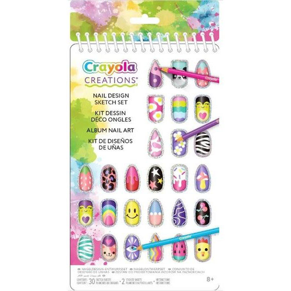 Набір для нейл-арту Crayola Creations з наліпками 30 стор. (04-1275) Набір для нейл-арту Crayola Creations з наліпками 30 стор. (04-1275)