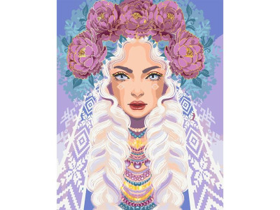 Картина за номерами ArtCraft Пані Півонія 40х50 см (10127-AC)