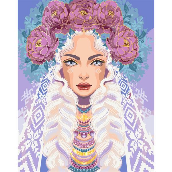 Картина за номерами ArtCraft Пані Півонія 40х50 см (10127-AC)