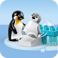 Конструктор LEGO DUPLO Сімейства диких тварин: пінгвіни та леви 10 деталей (10442)