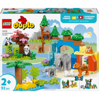 Конструктор LEGO DUPLO Town Сімейства диких тварин 3-в-1, 92 деталі (10446)