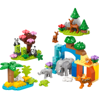 Конструктор LEGO DUPLO Town Сімейства диких тварин 3-в-1, 92 деталі (10446)