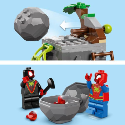 Конструктор LEGO Marvel Павук та його неймовірні друзі Динозаврячий рятувальний транспорт команди Павука 136 деталей (11199)