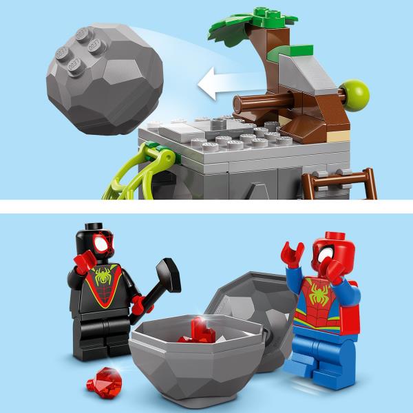 Конструктор LEGO Marvel Павук та його неймовірні друзі Динозаврячий рятувальний транспорт команди Павука 136 деталей (11199)
