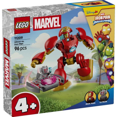 Конструктор LEGO® Marvel Залізна Людина та її неймовірні друзі Альтрон проти Залізної Людини, 96 деталей (11209)