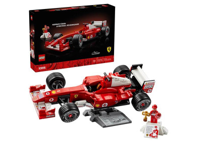 Конструктор LEGO® Icons Ferrari F2004 та Michael Schumacher 735 деталей (11375)