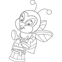 Дитяча розмальовка ArtCraft Бджілка 25х30 см (15045-AC)