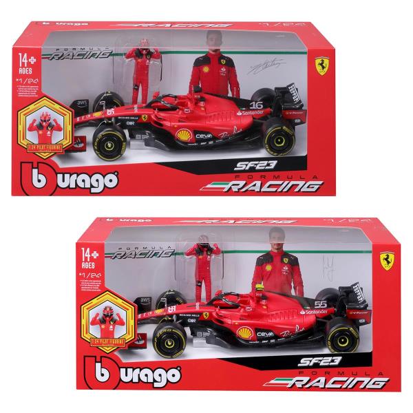 Автомодель з фігуркою - FERRARI SF-23 (1:24) (18-26809)