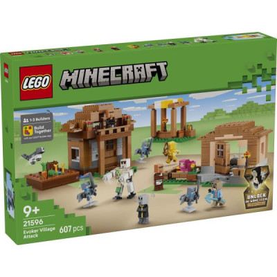 Конструктор LEGO® Minecraft® Напад викликача на село Іграшка Набір, 607 деталей (21596) Конструктор LEGO® Minecraft® Напад викликача на село Іграшка Набір, 607 деталей (21596)