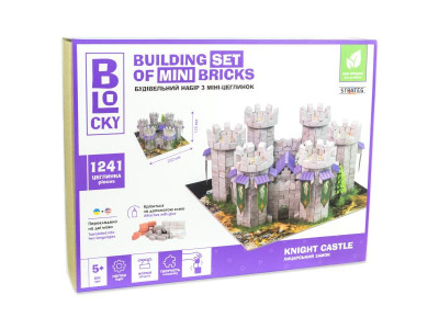 3D пазл Strateg Blocky з мініцеглинок Замок (31005)