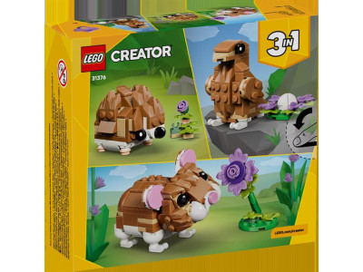 Конструктор LEGO Creator Чарівний хом'як з квіткою 166 Деталей (31376) Конструктор LEGO Creator Чарівний хом'як з квіткою 166 Деталей (31376)