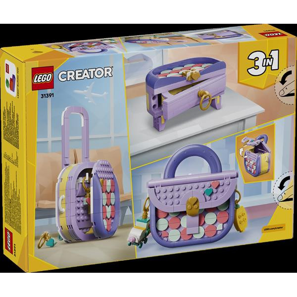 Конструктор LEGO® Creator 3 в 1 Стильна мистецька сумка з місцем для зберігання, 272 деталі (31391)