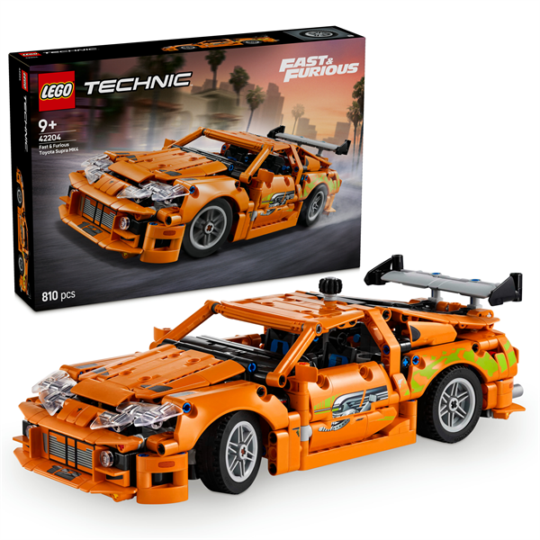 Конструктор LEGO Technic Fast and Furious Toyota Supra MK4 810 деталей (42204)