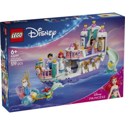 Конструктор LEGO® Disney Принцеса Королівський весільний човен Аріель, 519 деталей (43299)
