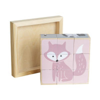 Дерев'яні кубики PolarB Звірята (44024) Дерев'яні кубики PolarB Звірята (44024)