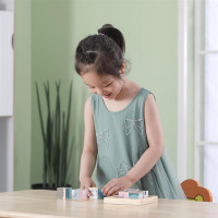 Дерев'яні кубики PolarB Звірята (44024) Дерев'яні кубики PolarB Звірята (44024)