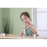 Дерев'яні кубики PolarB Звірята (44024) Дерев'яні кубики PolarB Звірята (44024)