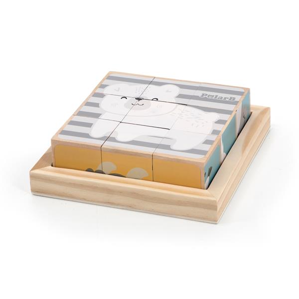 Дерев'яні кубики PolarB Звірята (44024) Дерев'яні кубики PolarB Звірята (44024)