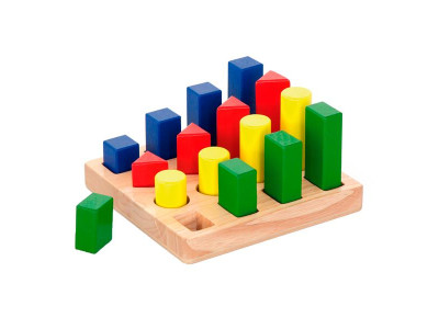 Дерев'яний сортер Viga Toys Фігури і розміри (51367)