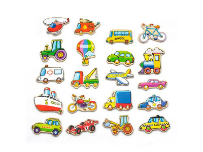 Набір магнітів Viga Toys Транспорт, 20 шт. (58924N)
