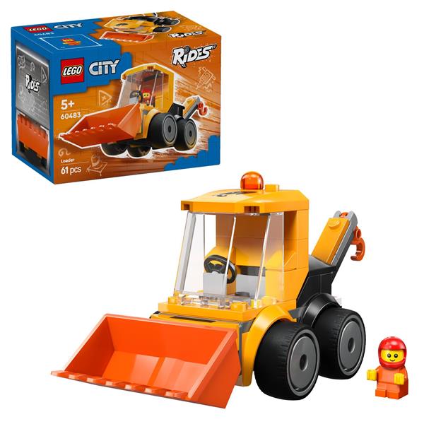 Конструктор LEGO City Автівки — Будівельний навантажувач 61 Деталь (60483)