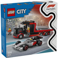 Конструктор LEGO® City Вантажівка для демонстрації F1® із перегоновим автомобілем Audi F1® 508 деталей (60493)