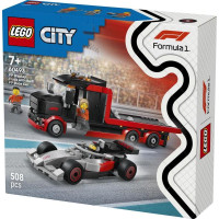 Конструктор LEGO® City Вантажівка для демонстрації F1® із перегоновим автомобілем Audi F1® 508 деталей (60493)
