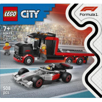 Конструктор LEGO® City Вантажівка для демонстрації F1® із перегоновим автомобілем Audi F1® 508 деталей (60493)