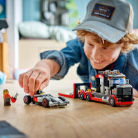 Конструктор LEGO® City Вантажівка для демонстрації F1® із перегоновим автомобілем Audi F1® 508 деталей (60493)