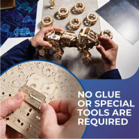 Дерев'яний механічний 3D конструктор Ugears Крилате спорткупе (70205)Дерев'яний механічний 3D конструктор Ugears Пілотований марсохід (70206)