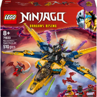 Конструктор LEGO NINJAGO Суперштормовий реактивний літак Рас та Арін 510 деталей (71833)