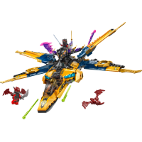 Конструктор LEGO NINJAGO Суперштормовий реактивний літак Рас та Арін 510 деталей (71833)