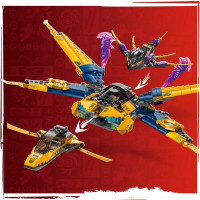 Конструктор LEGO NINJAGO Суперштормовий реактивний літак Рас та Арін 510 деталей (71833)