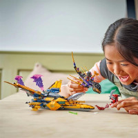 Конструктор LEGO NINJAGO Суперштормовий реактивний літак Рас та Арін 510 деталей (71833)