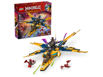 Конструктор LEGO NINJAGO Суперштормовий реактивний літак Рас та Арін 510 деталей (71833) Конструктор LEGO NINJAGO Суперштормовий реактивний літак Рас та Арін 510 деталей (71833)