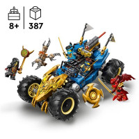 Конструктор LEGO Ninjago Автомобіль-трансформер Джея 387 Деталей (71856)