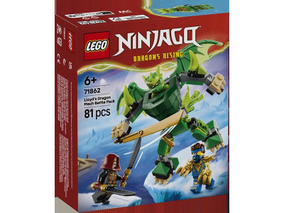 Конструктор LEGO® NINJAGO® Бойовий набір робота Дракона Ллойда Іграшка, 81 деталь (71862)