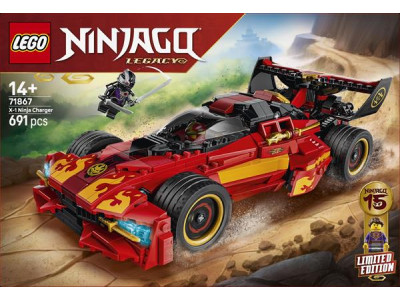 Конструктор LEGO® NINJAGO® Переслідувач ніндзя X-1 — 15-та річниця, 691 деталь (71867)