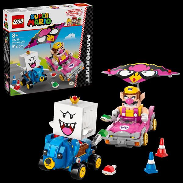 Конструктор LEGO Super Mario Mario Kart Wario та King Boo 512 деталей (72038)
