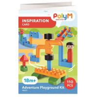 Конструктор PolyM Ігровий майданчик 110 деталей (760011)