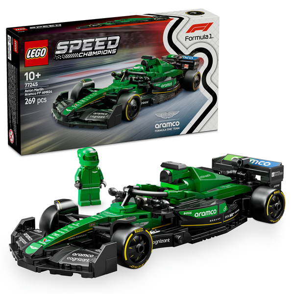 Конструктор LEGO Speed Champions Автомобіль для перегонів Aston Martin Aramco F1 AMR24, 269 деталей (77245)