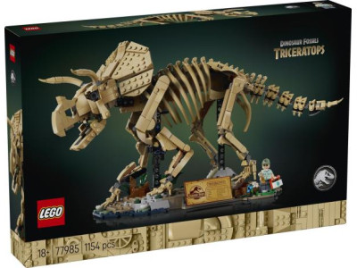 Конструктор LEGO® Jurassic World Скам'янілості динозаврів: трицератопс, 1154 деталей (77985) Конструктор LEGO® Jurassic World Скам'янілості динозаврів: трицератопс, 1154 деталей (77985)
