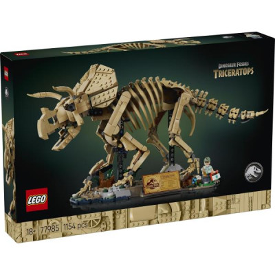 Конструктор LEGO® Jurassic World Скам'янілості динозаврів: трицератопс, 1154 деталей (77985)