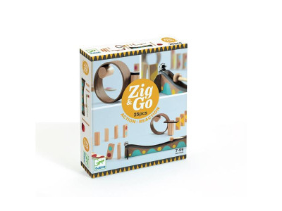 Дерев'яний конструктор DJECO Zig Go 25 деталей (DJ05642)