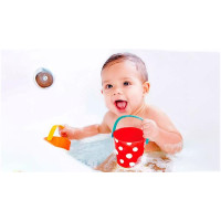 Набір іграшок для ванної Hape Щасливі відерця 3 шт. (E0205)