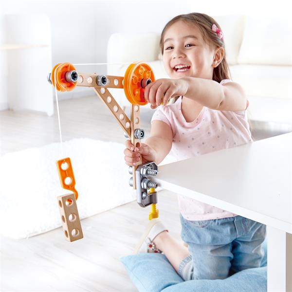 Конструктор Hape Junior Inventor 3 експерименти 37 деталі (E3030) Конструктор Hape Junior Inventor 3 експерименти 37 деталі (E3030)