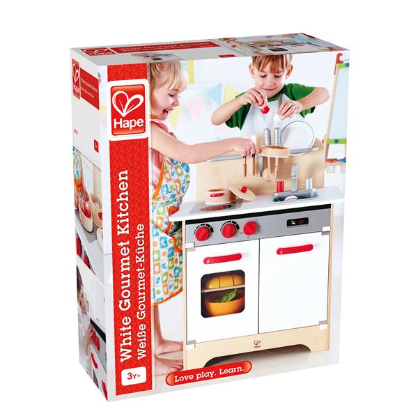 Дитяча кухня Hape з дерева білий (E3152)