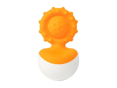 Прорізувач-неваляшка Fat Brain Toys dimpl wobl помаранчевий (F2172ML)